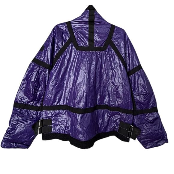 Free People Movement Vagabond Bomber Jacket Women's Medium Purple Slouchy NEW - Picture 4 of 7